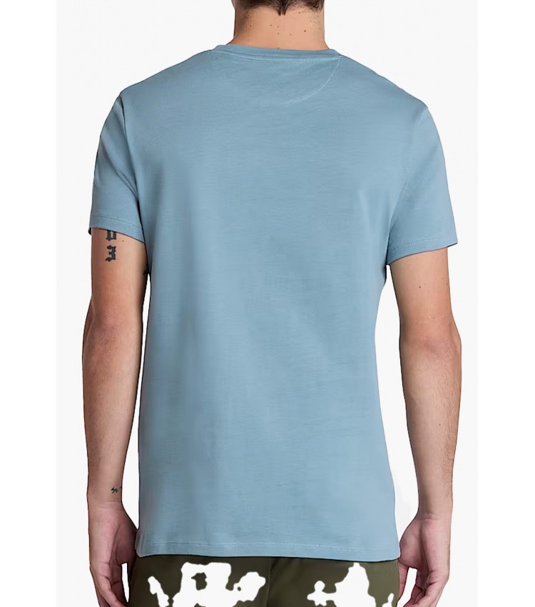 Men T-Shirts A2BPR.Ct Blue Cotton Timberland