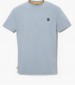 Men T-Shirts A2BPR LightBlue Cotton Timberland