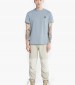 Men T-Shirts A2BPR LightBlue Cotton Timberland