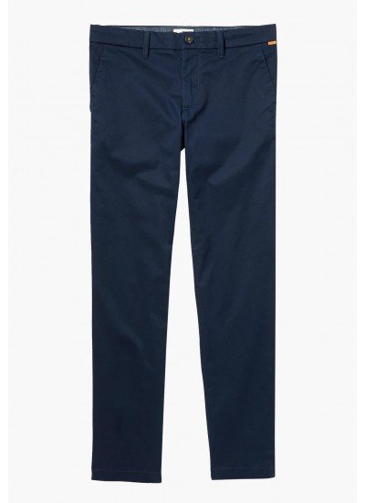 Men Pants A2BYY DarkBlue Cotton Timberland