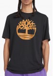 Men T-Shirts A2C2R.2 Black Cotton Timberland