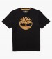 Men T-Shirts A2C2R.2 Black Cotton Timberland