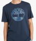 Men T-Shirts A2C2R.2 DarkBlue Cotton Timberland