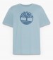 Men T-Shirts A2C2R.Ct Blue Cotton Timberland