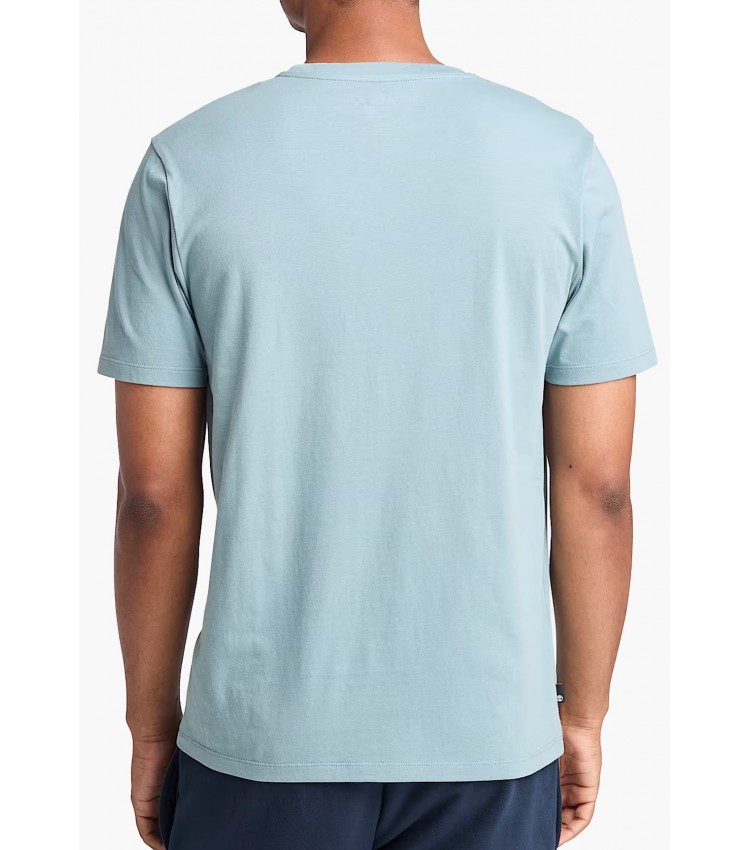 Men T-Shirts A2C2R.Ct Blue Cotton Timberland