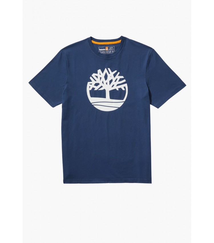 Men T-Shirts A2C2R Blue Cotton Timberland