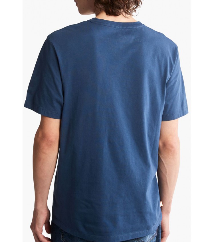 Men T-Shirts A2C2R Blue Cotton Timberland