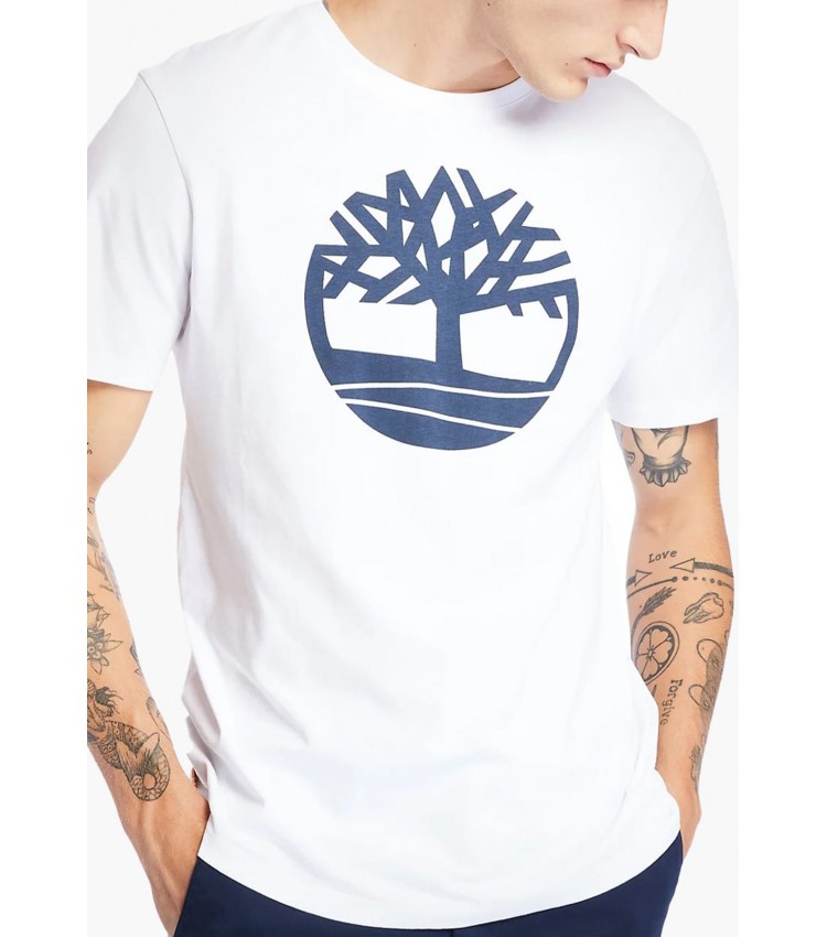 Men T-Shirts A2C2R White Cotton Timberland