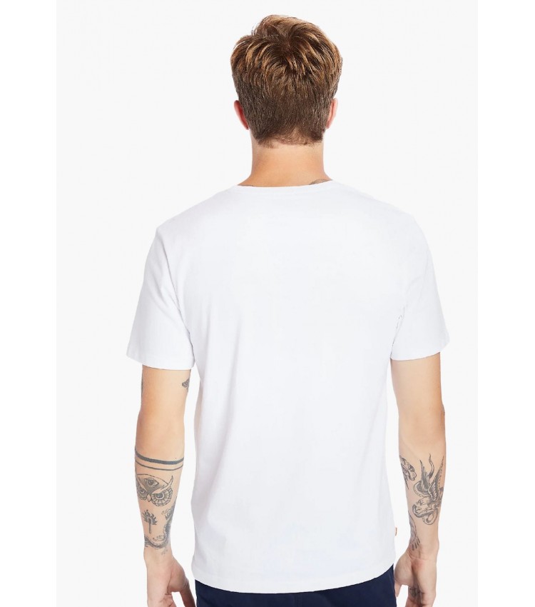 Men T-Shirts A2C2R White Cotton Timberland