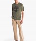 Men T-Shirts A2C2R Olive Cotton Timberland