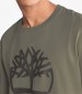 Men T-Shirts A2C2R Olive Cotton Timberland