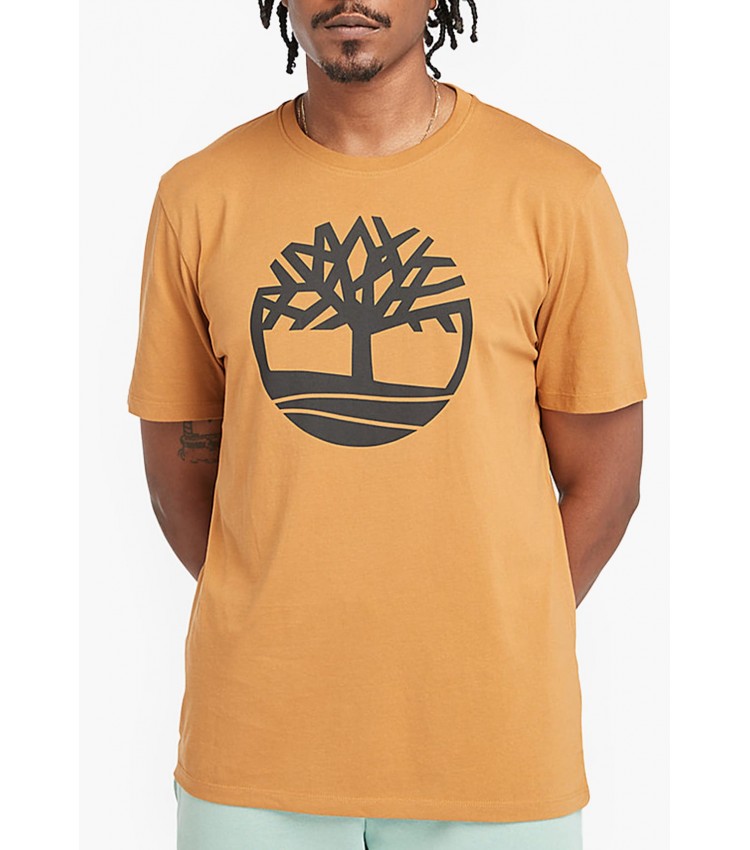 Men T-Shirts A2C2R Yellow Cotton Timberland