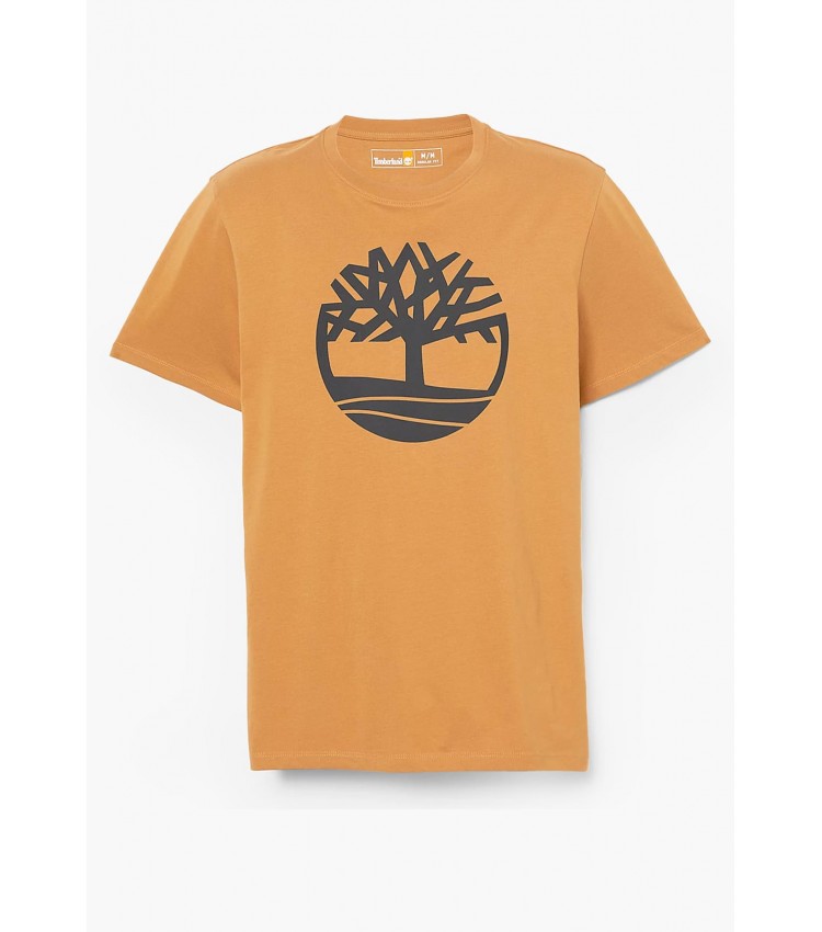 Men T-Shirts A2C2R Yellow Cotton Timberland