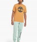 Men T-Shirts A2C2R Yellow Cotton Timberland