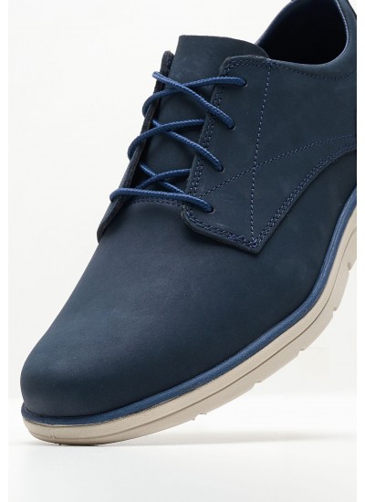 Men Casual Shoes A2C6N Blue Nubuck Leather Timberland