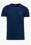 Men T-Shirts A2CQY.2 DarkBlue Cotton Timberland