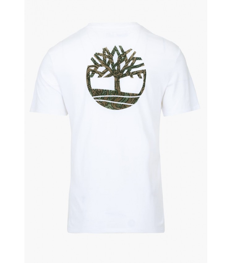 Men T-Shirts A2FKZ White Cotton Timberland