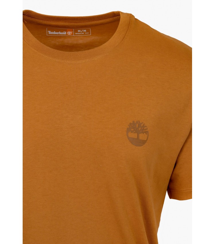 Men T-Shirts A2FKZ Yellow Cotton Timberland