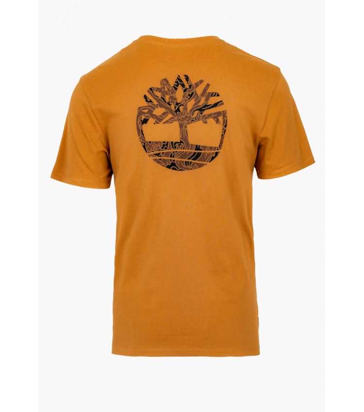 Men T-Shirts A2FKZ Yellow Cotton Timberland