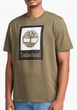 Men T-Shirts A5QS2.Lf Olive Cotton Timberland