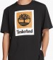 Men T-Shirts A5QS2 Black Cotton Timberland