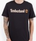 Men T-Shirts A5UPQ Black Cotton Timberland