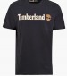 Men T-Shirts A5UPQ Black Cotton Timberland