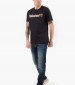 Men T-Shirts A5UPQ Black Cotton Timberland