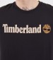 Men T-Shirts A5UPQ Black Cotton Timberland