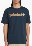 Men T-Shirts A5UPQ DarkBlue Cotton Timberland