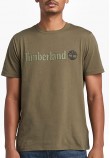 Men T-Shirts A5UPQ Olive Cotton Timberland