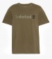 Men T-Shirts A5UPQ Olive Cotton Timberland