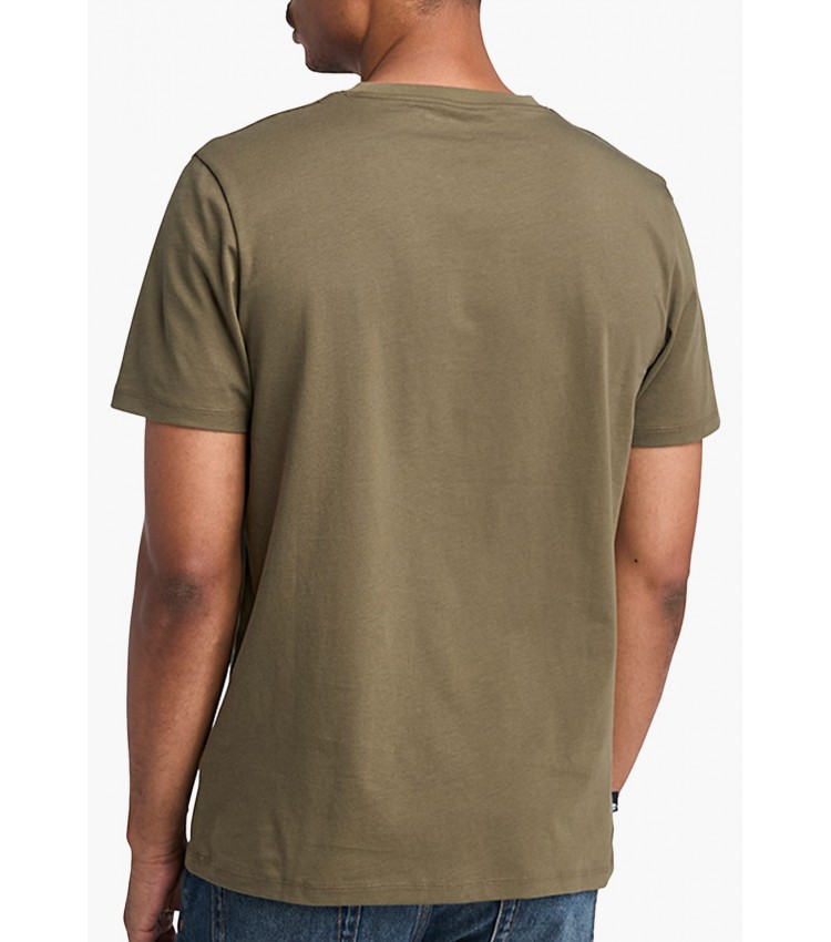 Men T-Shirts A5UPQ Olive Cotton Timberland