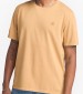 Men T-Shirts A5YAY Yellow Cotton Timberland