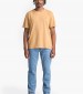 Men T-Shirts A5YAY Yellow Cotton Timberland