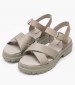 Women Sandals A63H4 Taupe Leather Timberland