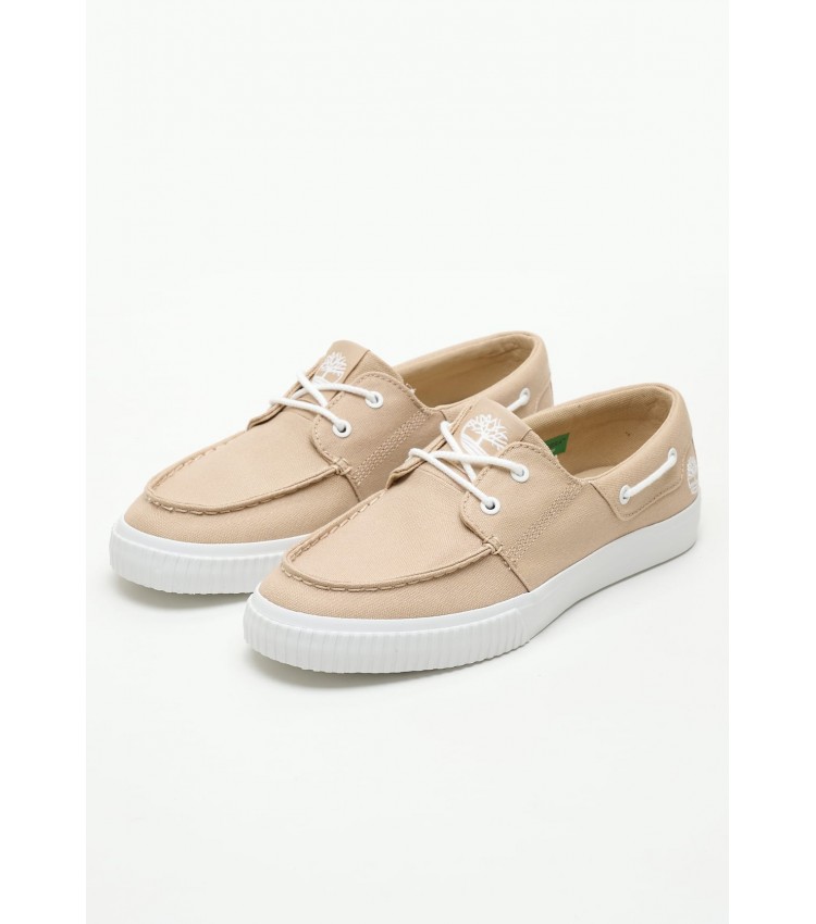 Men Casual Shoes A67NH Beige Fabic Timberland