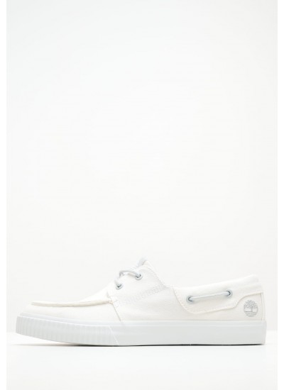 Men Casual Shoes A67R1 White Fabic Timberland