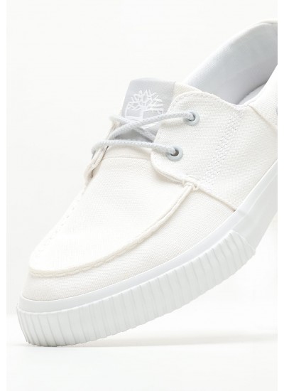 Men Casual Shoes A67R1 White Fabic Timberland