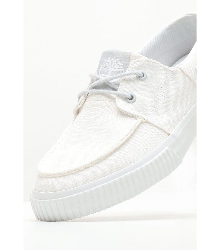 Men Casual Shoes A67R1 White Fabic Timberland