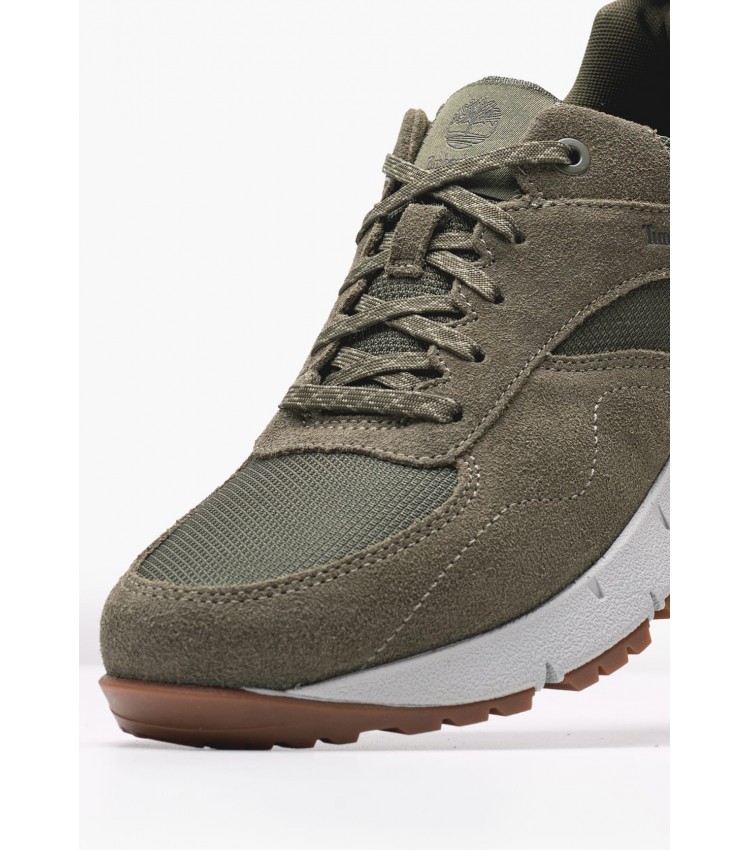 Ανδρικά Παπούτσια Casual A6DTE Πράσινο Δέρμα Nubuck-Ύφασμα Timberland