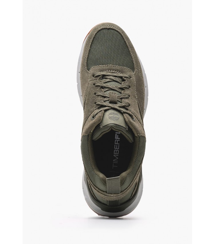 Ανδρικά Παπούτσια Casual A6DTE Πράσινο Δέρμα Nubuck-Ύφασμα Timberland