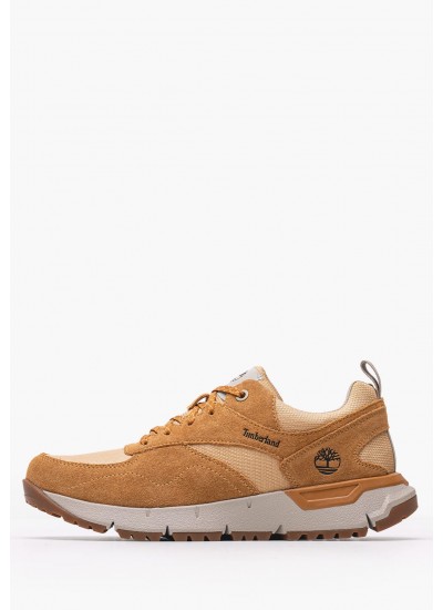 Ανδρικά Παπούτσια Casual A6DTE Κίτρινο Δέρμα Nubuck-Ύφασμα Timberland