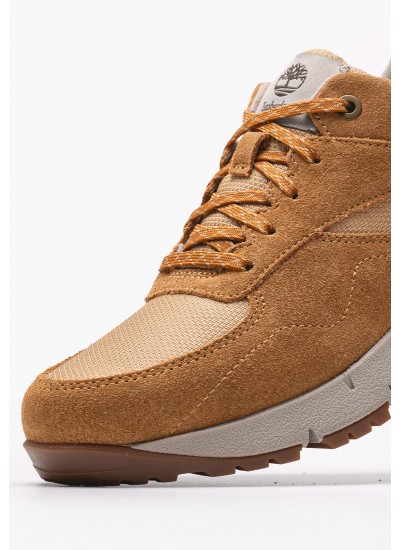 Ανδρικά Παπούτσια Casual A6DTE Κίτρινο Δέρμα Nubuck-Ύφασμα Timberland