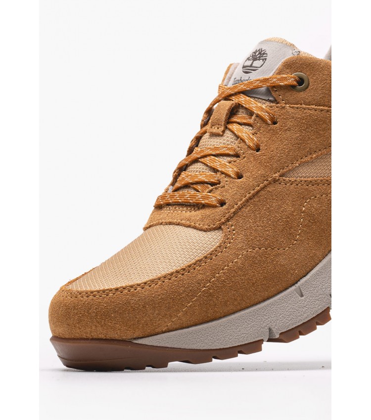 Ανδρικά Παπούτσια Casual A6DTE Κίτρινο Δέρμα Nubuck-Ύφασμα Timberland