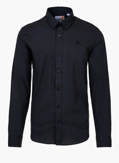 Ανδρικά Πουκάμισα Oxford.Shirt Μπλέ Ανοιχτό Βαμβάκι GANT