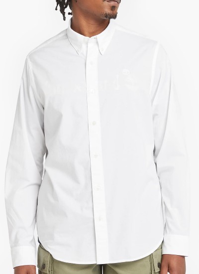 Men Shirts A6GPN White Cotton Timberland