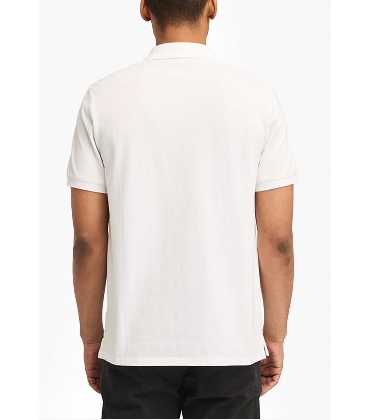 Men T-Shirts A6VDP White Cotton Timberland