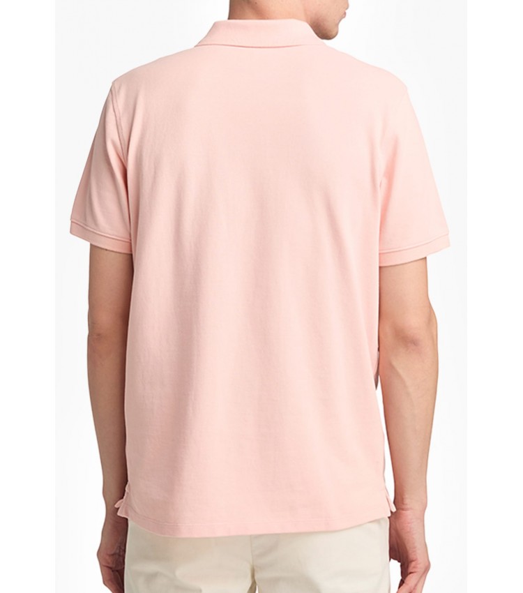 Men T-Shirts A6VDP Pink Cotton Timberland