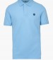 Men T-Shirts A6VDP LightBlue Cotton Timberland